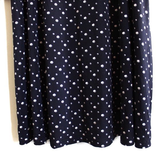 Nina Leonard Bubbles🫧3/4 flutter-sleeves Rayon Swing Dress w/ Pockets (Large) - Picture 4 of 8